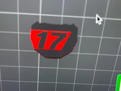 mini surron race plate (scale down to 20mm)