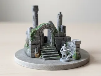 Ancient ruin terrarium ornament/ant feeder