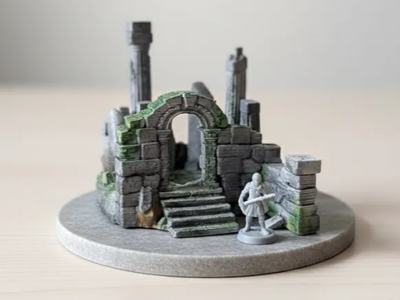 Ancient ruin terrarium ornament/ant feeder