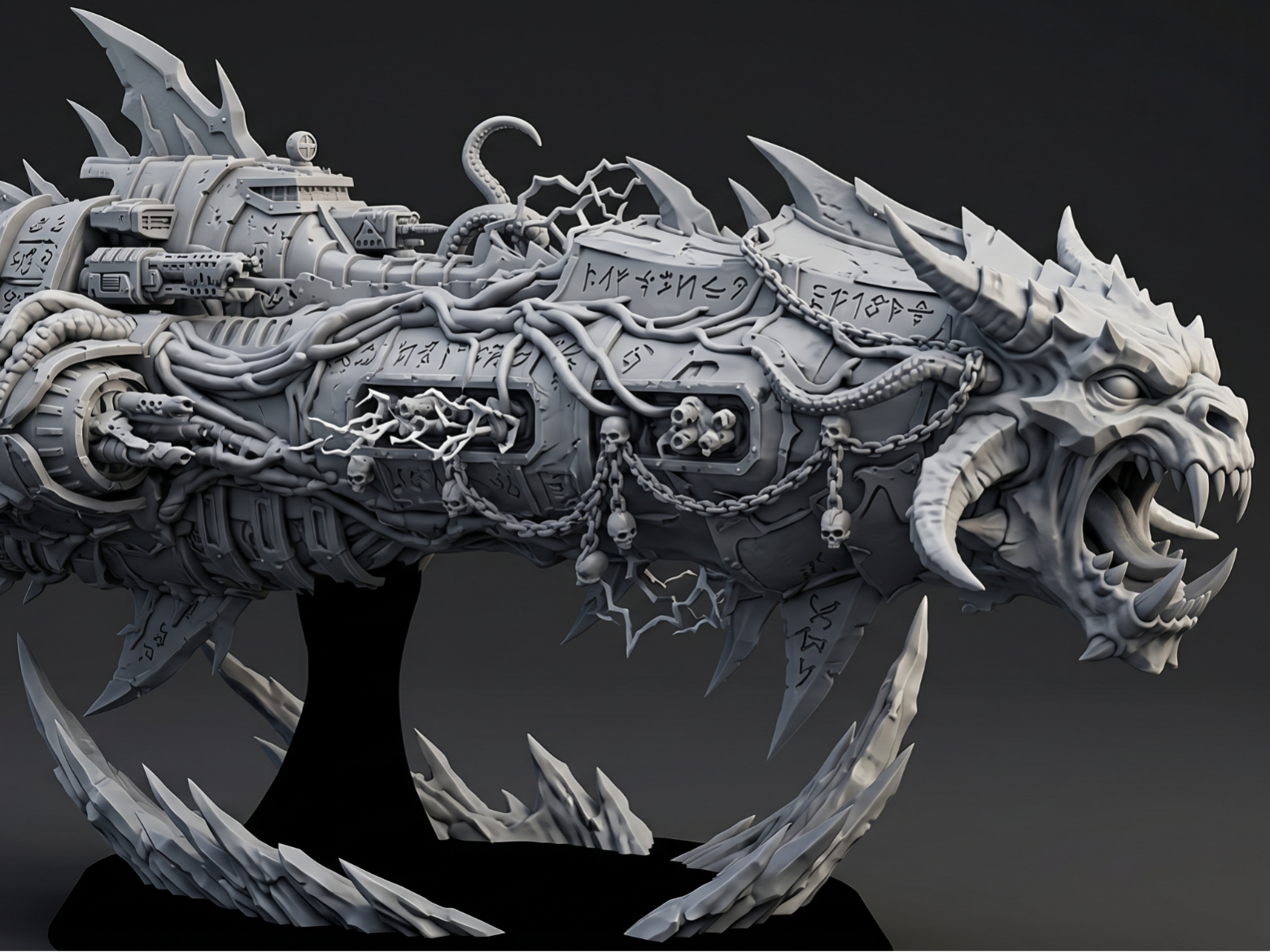 Maw of the Void Space Cruiser- Spiky Nightmare 