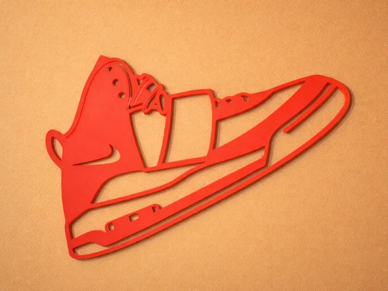 Nike Air Yeezy – Minimal Outline Wall Art