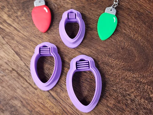 Christmas bulb earring cutter