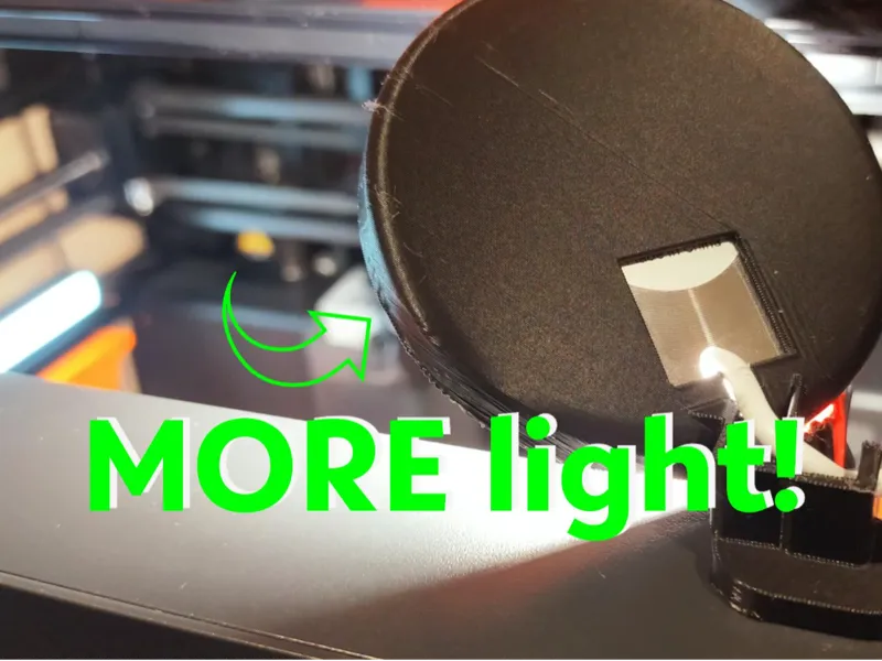 extra light for bambu p1 (bambu led lamp kit 001)