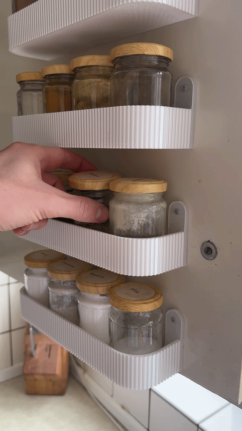 Spice Rack - Ribbed Design