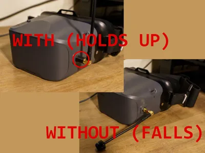 SMA to RP-SMA Antenna Holder for BetaFPV VR04