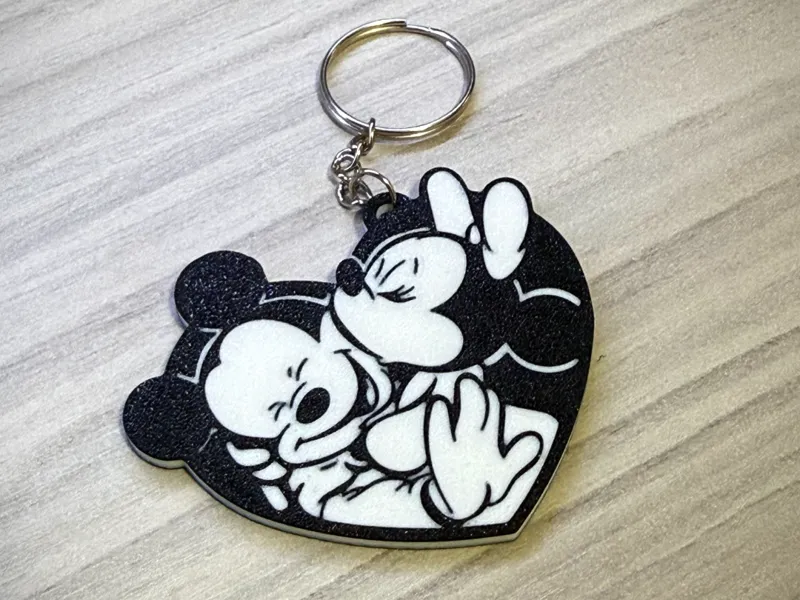 Portachiavi Topolino & Minni Due Profili di Stampa