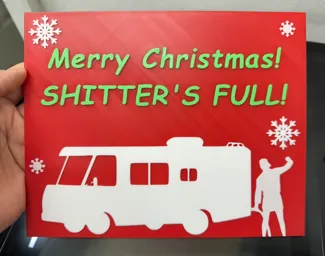 Christmas Vacation Insert for Wall Decor Frame