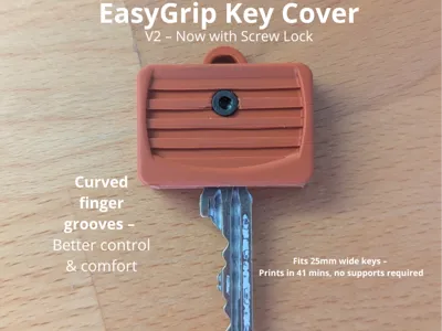 EasyGrip Key Cover – Ergonomic Grip & Screw-Lock
