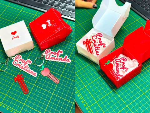 Clip o pieza de sujeción: Caixa Dobrável para Dia dos Professores + Clips — referencia de MakerWorld