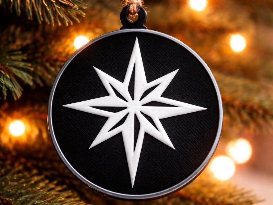 The North Star – Minimalist Christmas Ornament