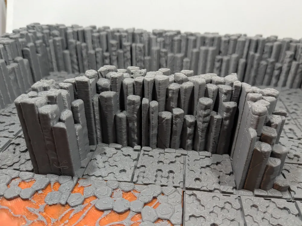 Volcanic cave walls (OpenLOCK system) Remixed by Together 3D MakerWorld ...