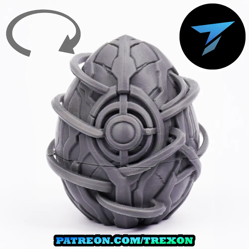 Magnetic Core Dragon Egg with Twist Lock - Free 3D Print Model - MakerWorld