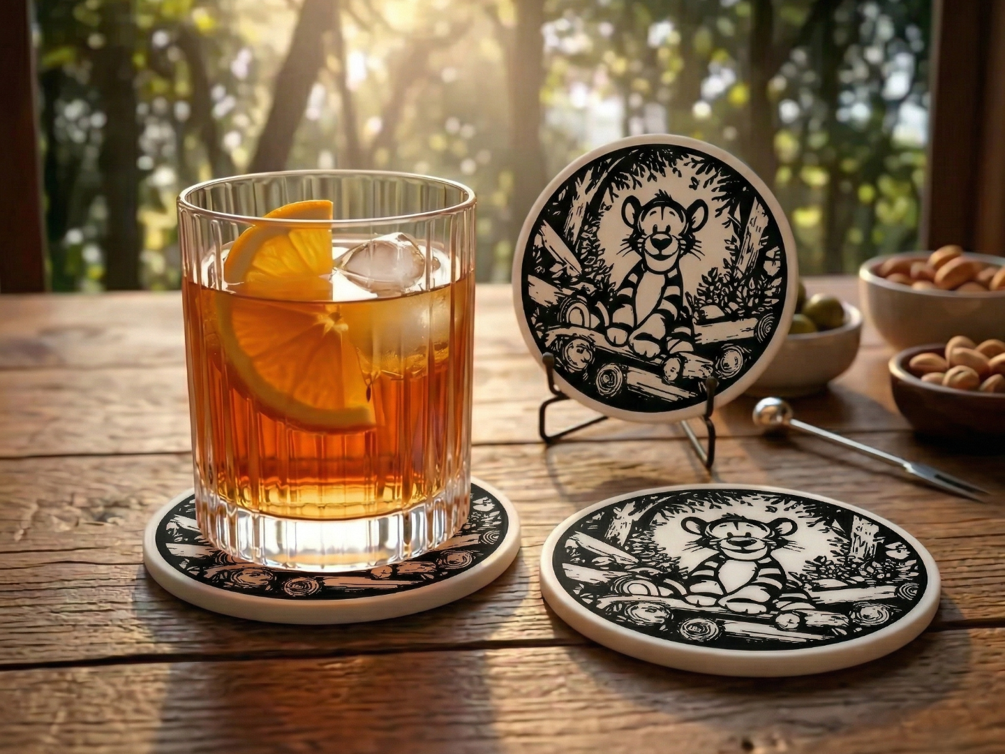Forest Smile – Sous-verre Pop Nature