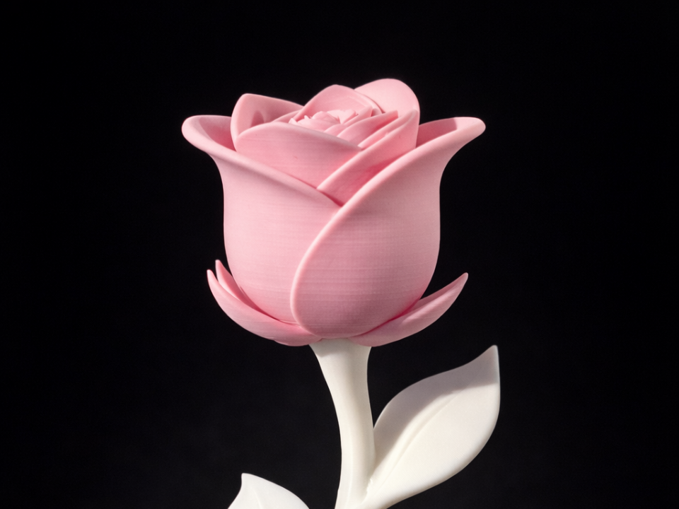Modern Rose Sculpture – Clean Minimal Flower Decor