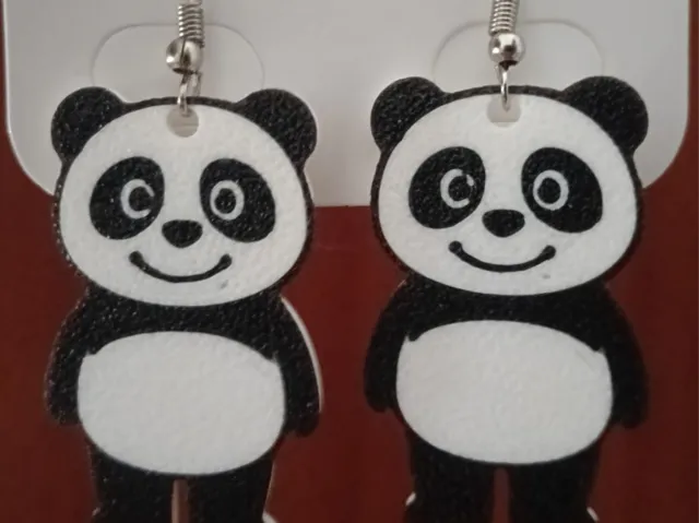 Panda Earrings
