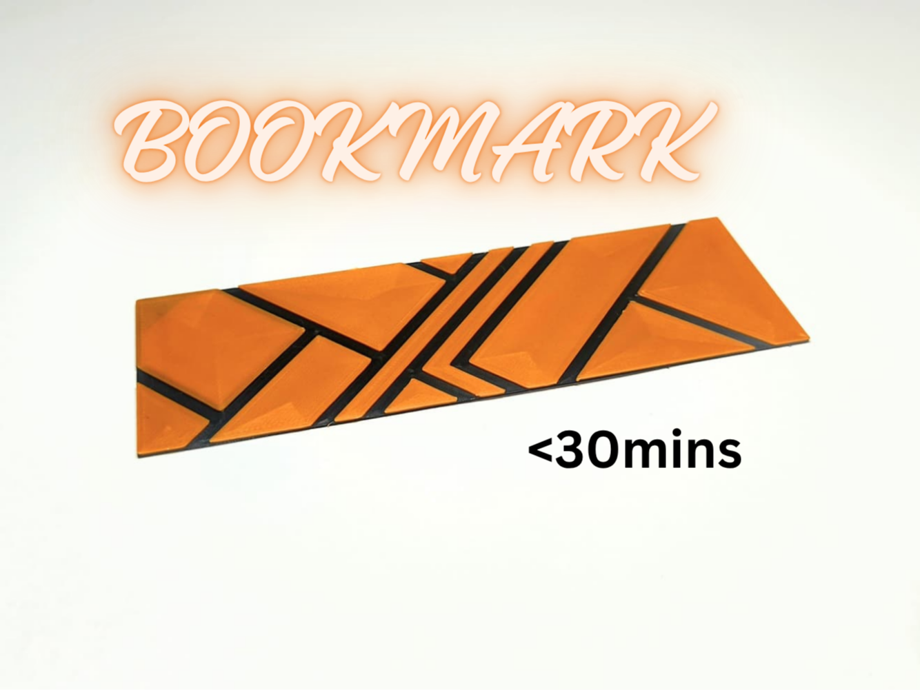 Geometric Two-Colour Bookmark 
