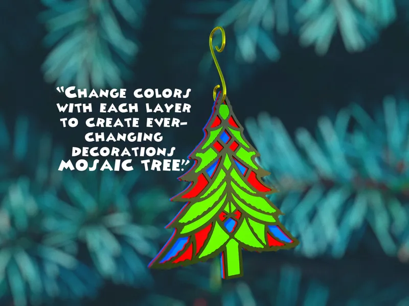 MOSAIC TREE CHRISTMAS