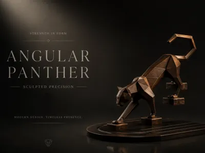 Angular Panther with Floating Stairs