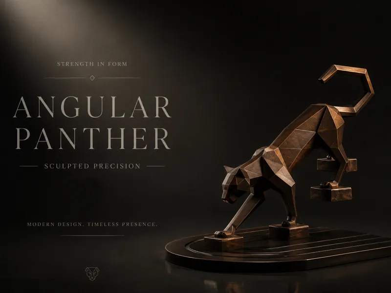 Angular Panther with Floating Stairs