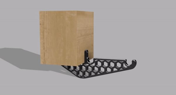 Filament sehlf brackets for wood rods 23mm