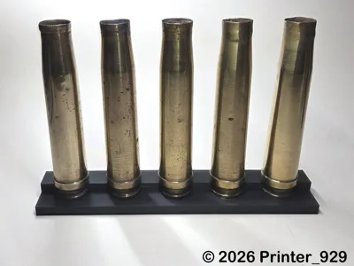 WWII German 2cm Solothurn Cartridge Display Stand