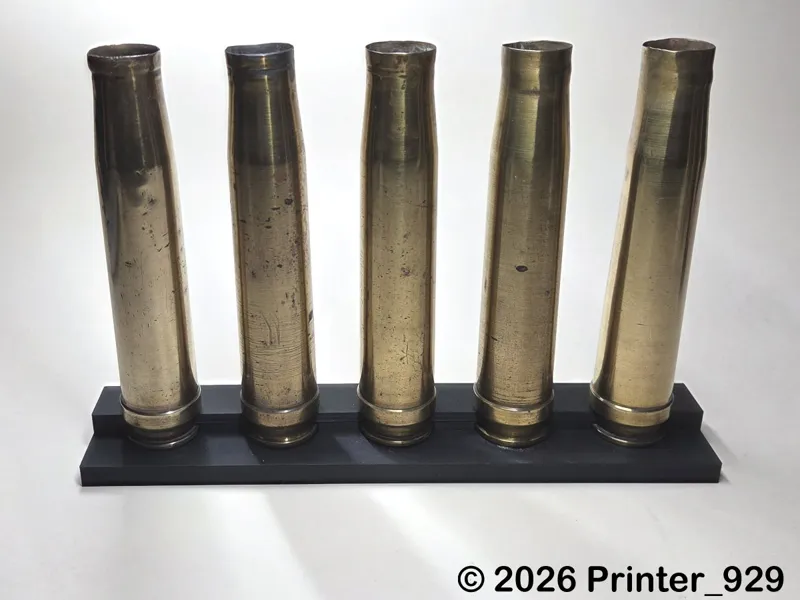 WWII German 2cm Solothurn Cartridge Display Stand
