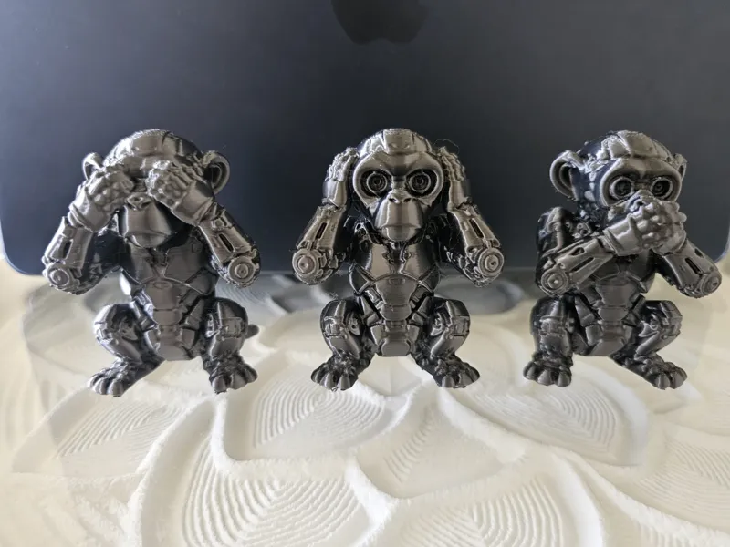 The Three Wise Mechanical Monkeys