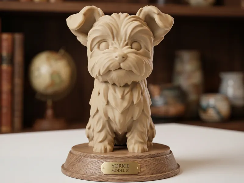 Yorkshire Terrier Statue