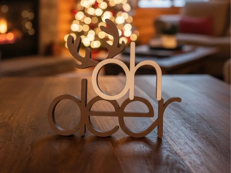 Oh Deer X-Mas Sign