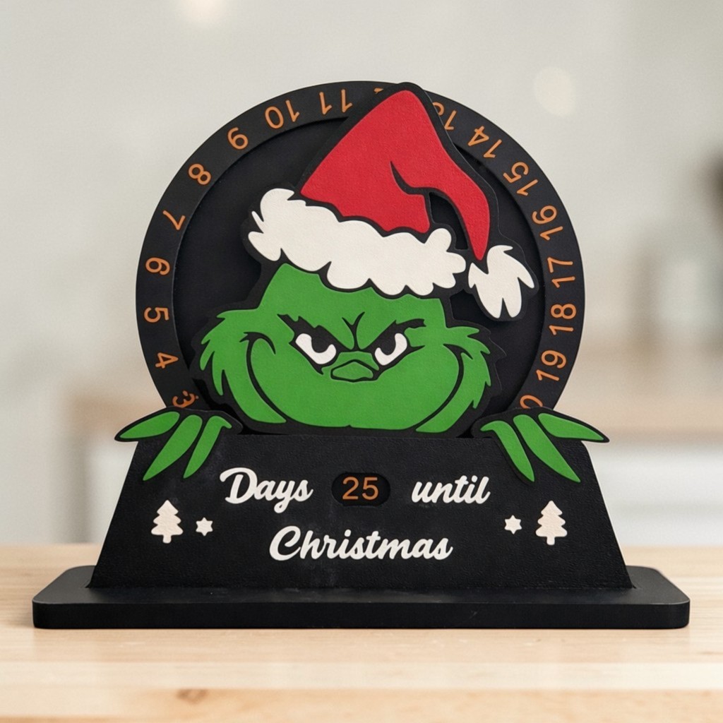 Miniatura 2 do modelo 3D Grinch Christmas Countdown