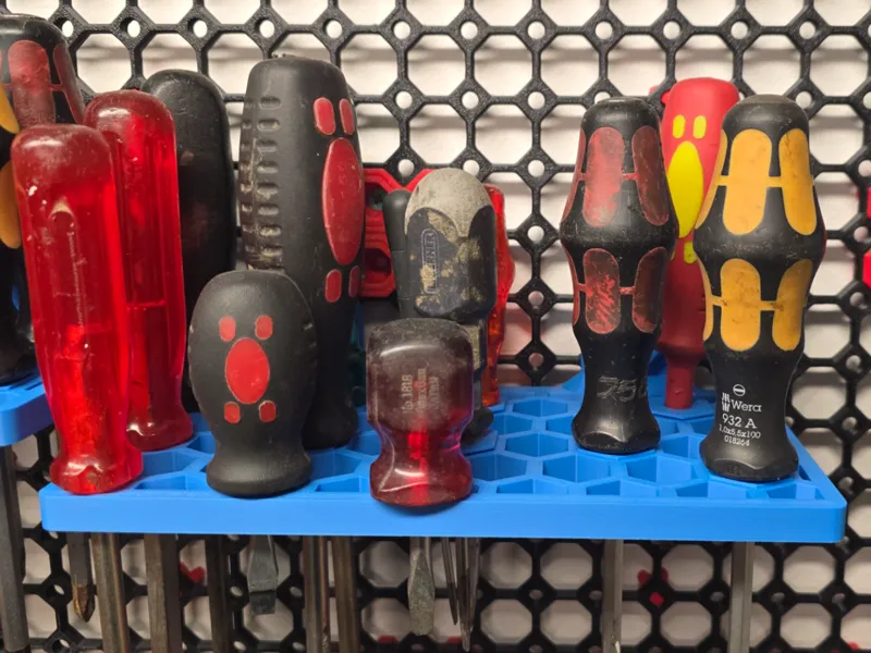 Multiboard Hexagon Screwdriver Shelf