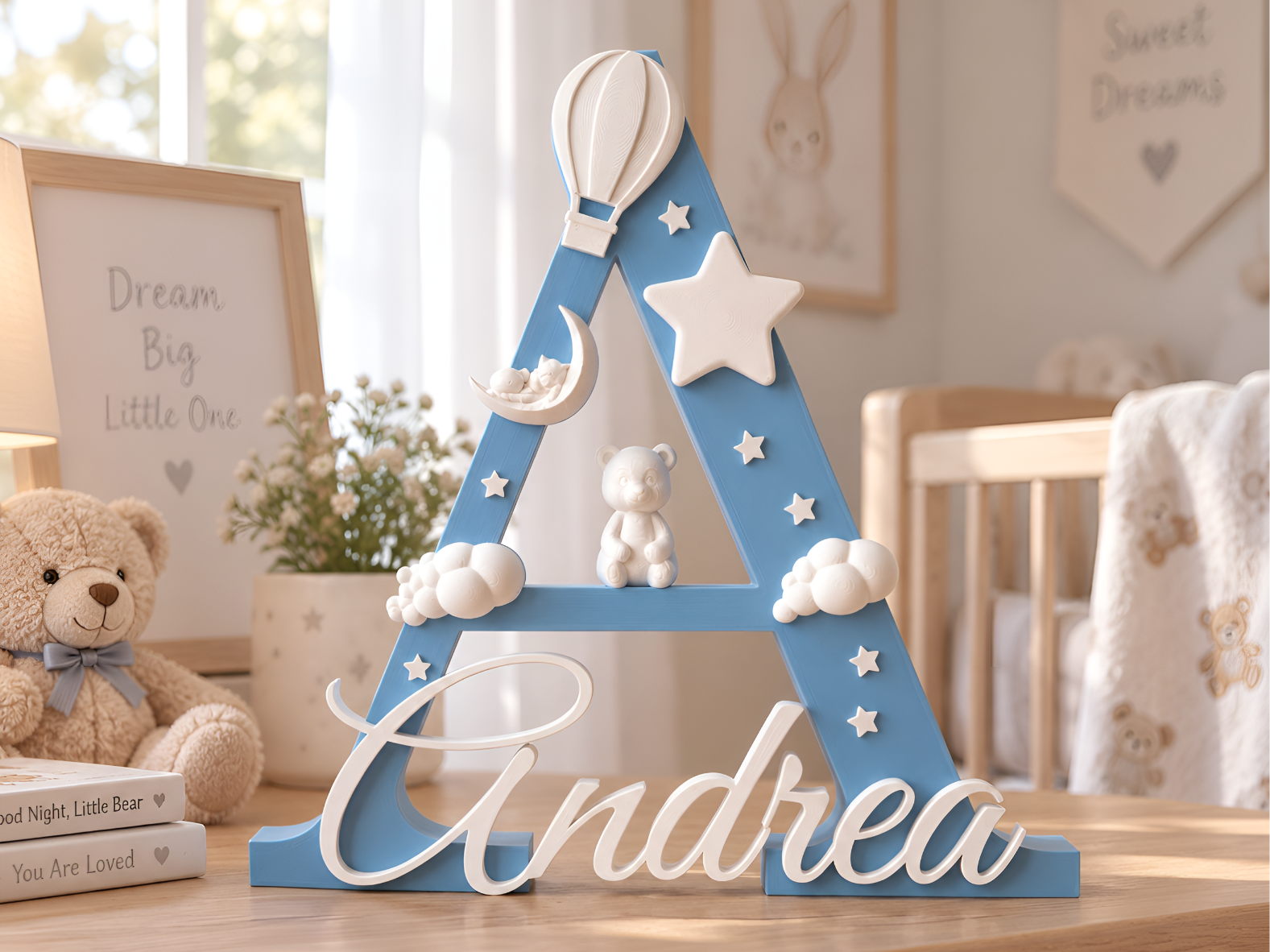 Lettere con Nome Decorativi Personalizzabili - 3D printed Decor, in stock in India