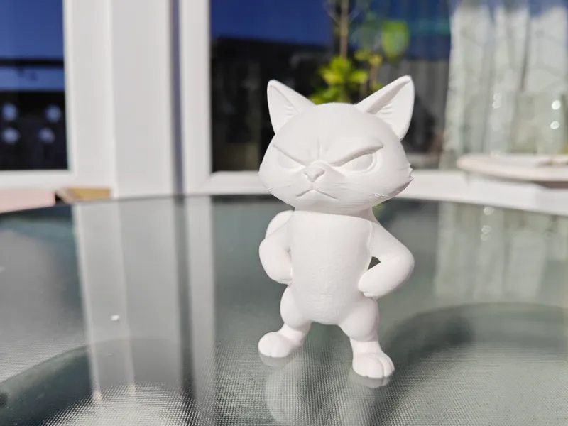 Angry Stylized Cat Desk Toy