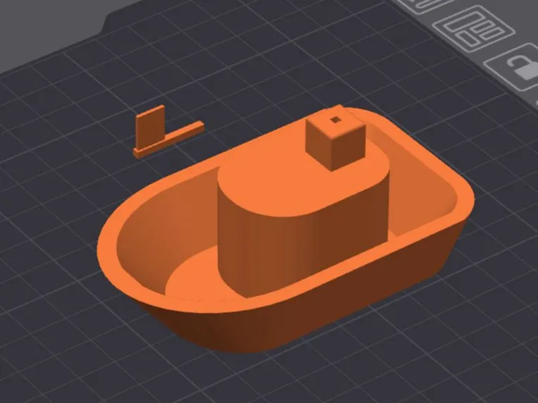 A floating boat (小船 可浮)