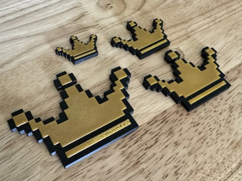8-Bit Crown - Fridge Magnet