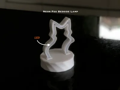 Neon Fox Lamp