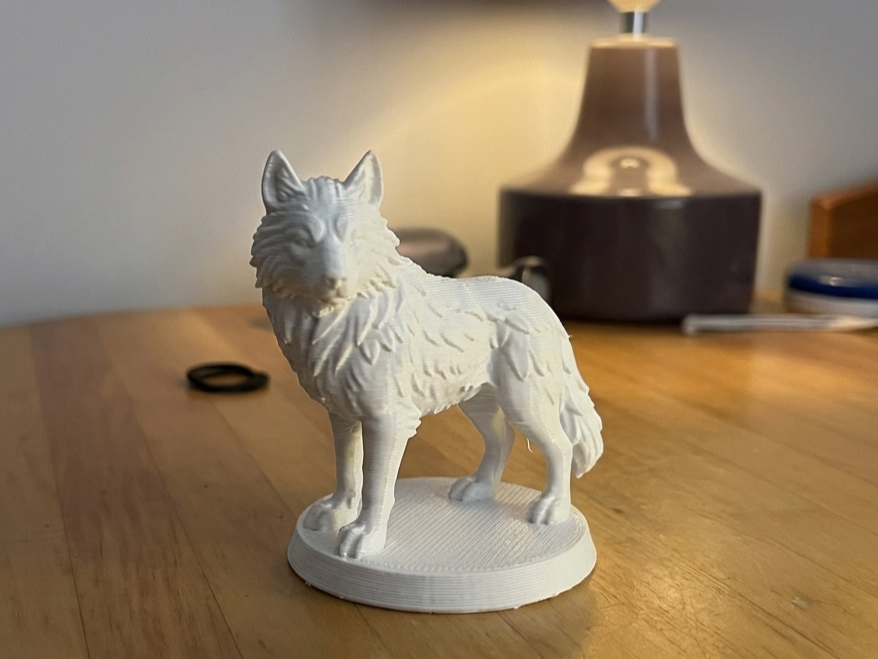 Realistic Wolf Figurine