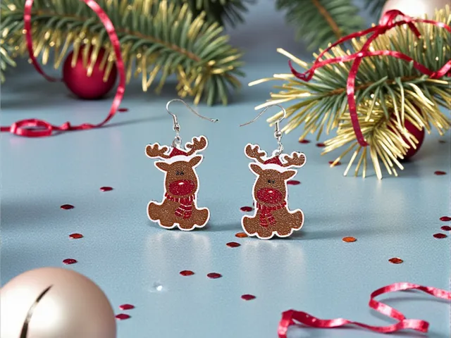 Sweet reindeer earrings