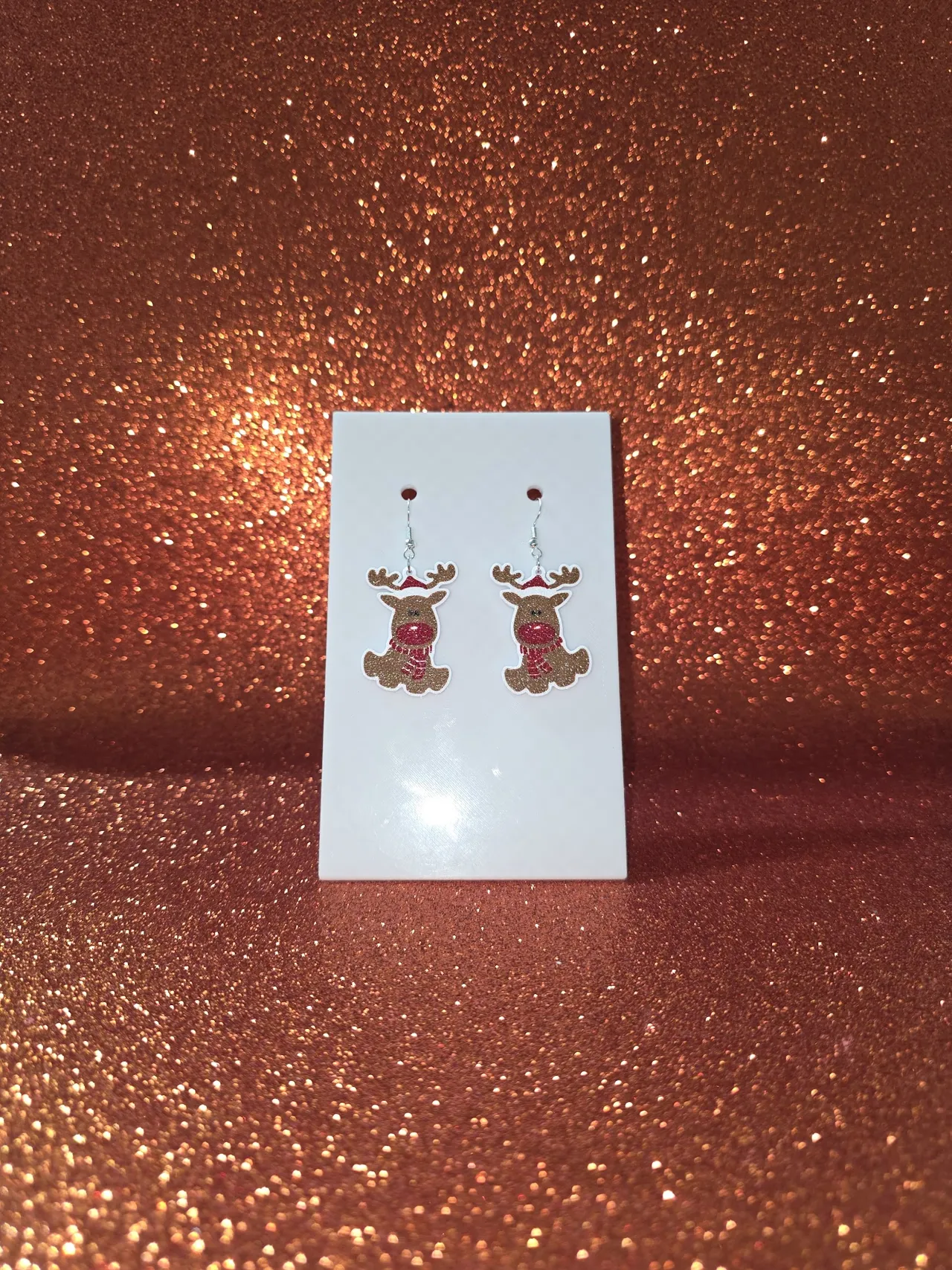 Sweet reindeer earrings view 2