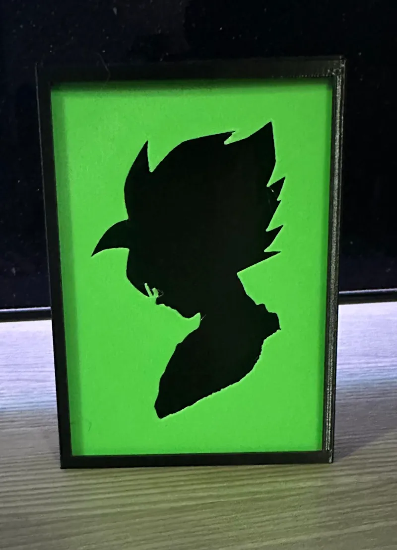 Small Filament Purge Shadow Box w/Goku faceplate 
