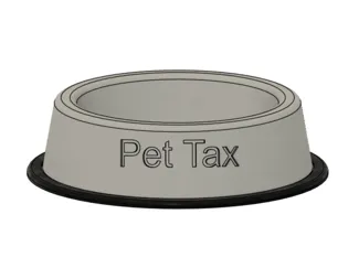 Pet Tax Food Bowl