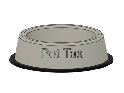 Pet Tax Food Bowl