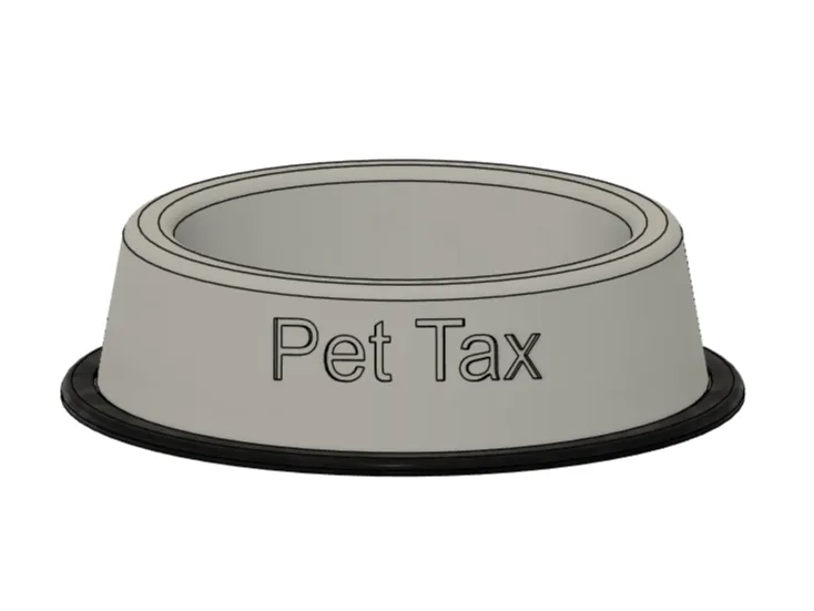 Pet Tax Food Bowl