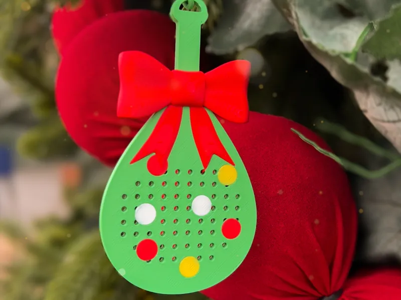 Padel Racket Christmas Tree Ornament