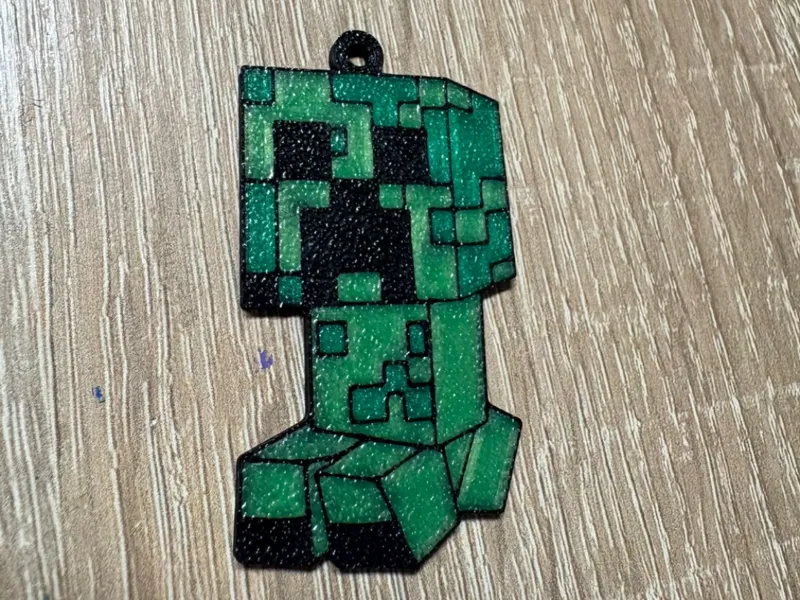 Creeper keychain minecraft