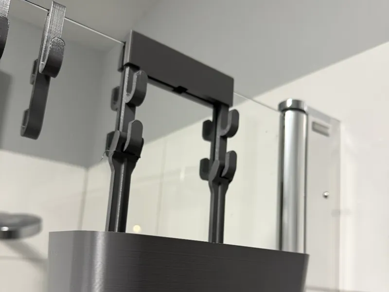Dusch Glastür Haken Kombi-System