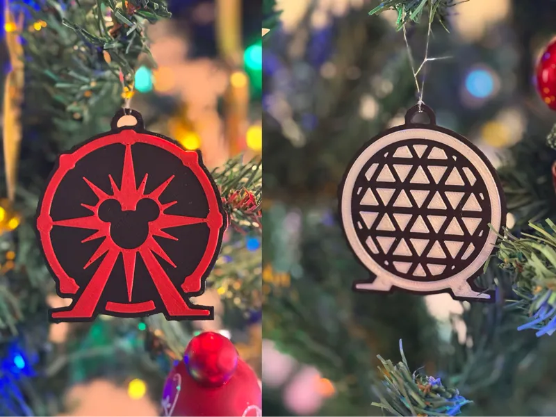 Disney Ornaments Epcot Ball Mickey Ferris Wheel