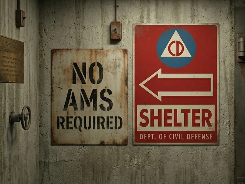 Civil Defense Shelter sign