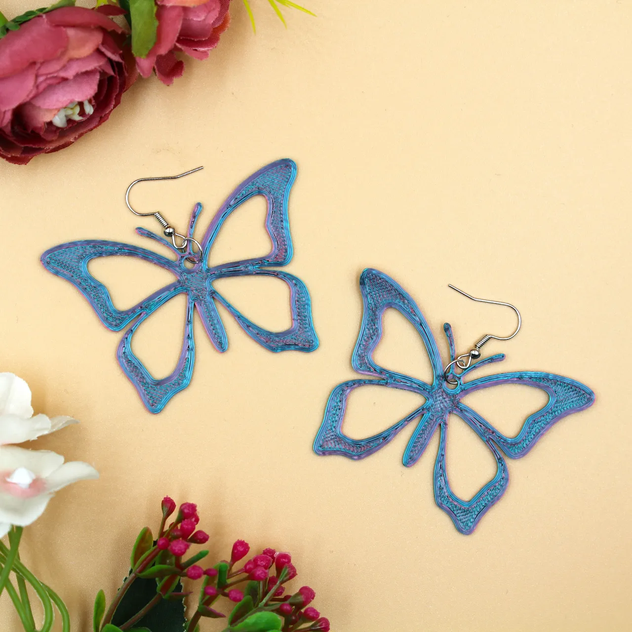 Set of /6 piece Butterfly Wing Earring Jewelry view 2