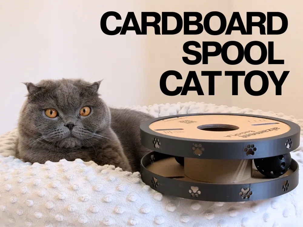 Filament-Spule DIY Katzen-Hunde-Spielzeug Leckerli-Puzzle  Kostenloses  3D-Druckmodell  MakerWorld